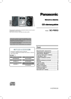 Panasonic - SC-PMX3 - Navod na obsluhu SK 